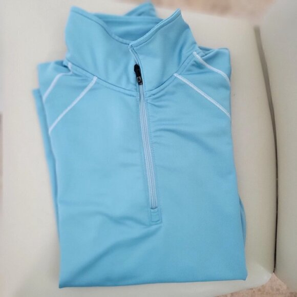 Brooks Equilibrium Tech Womens Half Zip Sweatshirt Pullover Blue- M - Picture 7 of 9